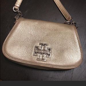 Tory Burch Mini Britten Crossbody Gold